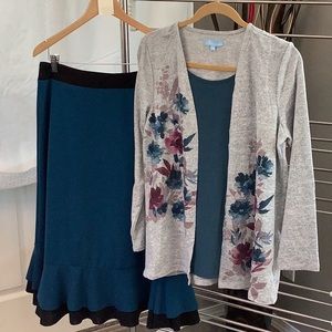 Bundle…2 piece set/Penmans. Sweater Top size M and Shein skirt size L..like new